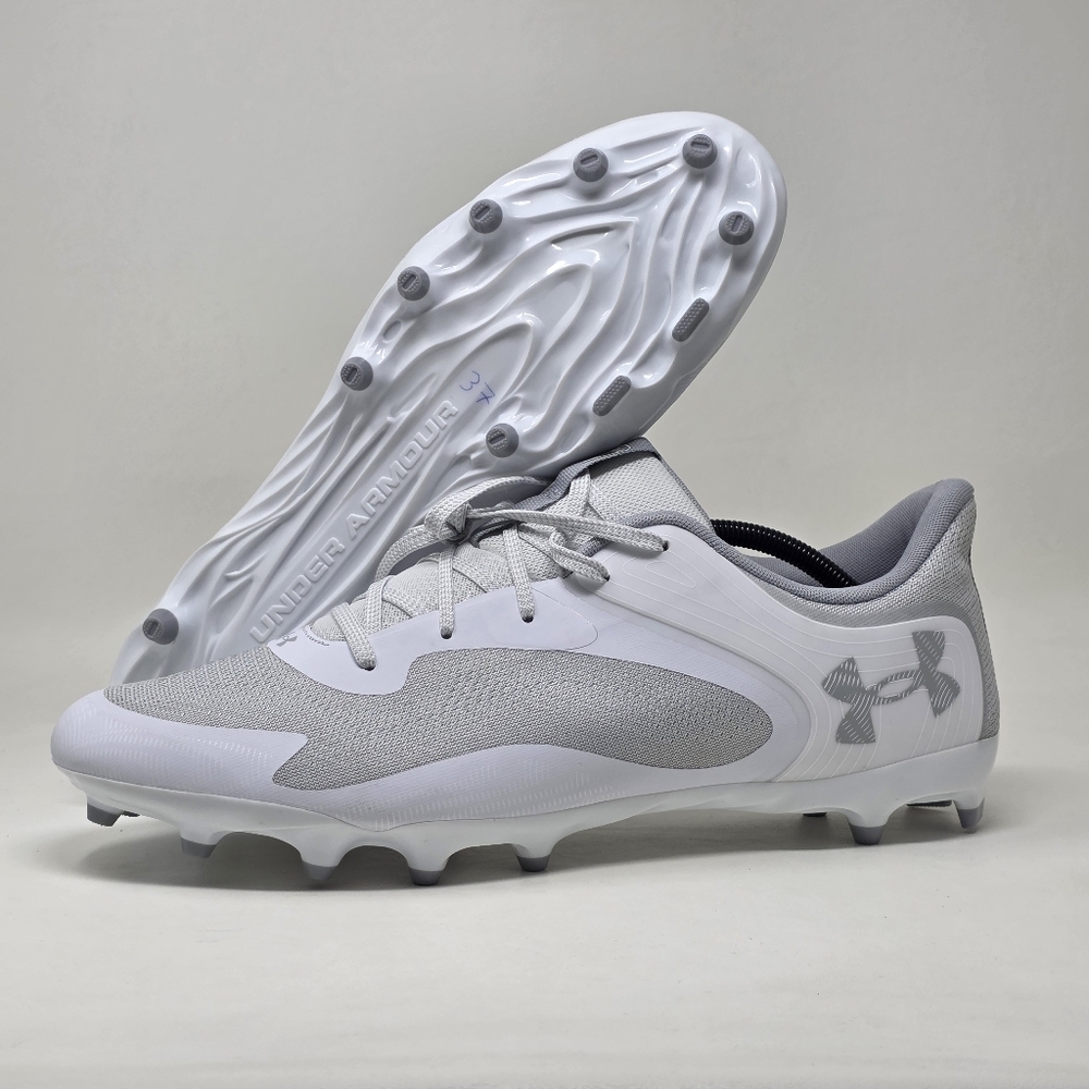 Under Armour Men's Command Mc Low Lacrosse Cleats White Size 14 3026644-100 New
